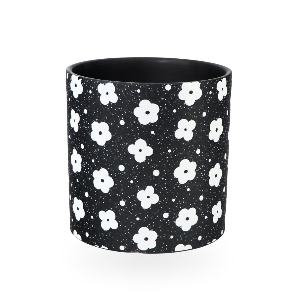 Ceramic Planter Floral 17cm