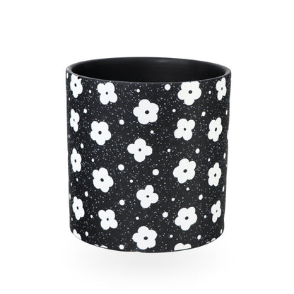 Ceramic Planter Floral 17cm