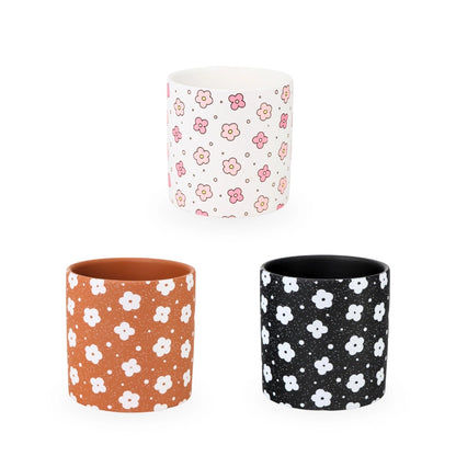 Ceramic Planter Floral 14cm