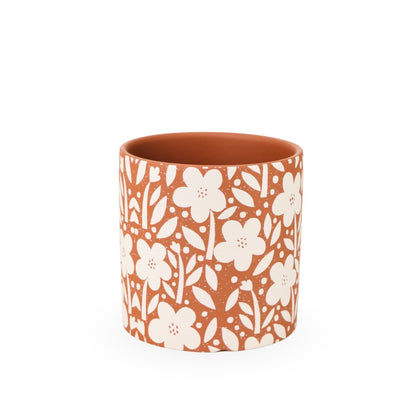 Ceramic Planter Floral 14cm