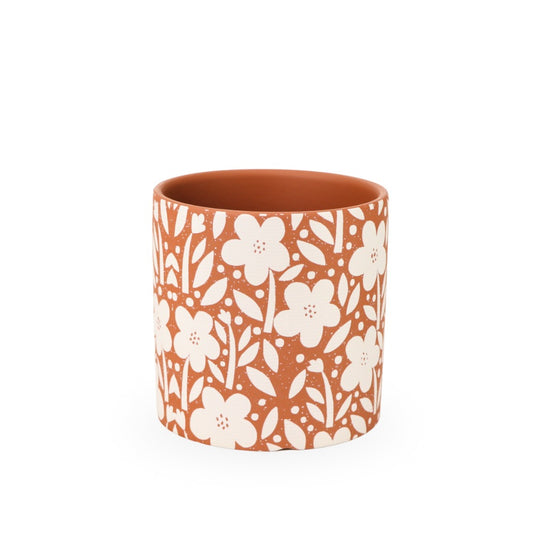 Ceramic Planter Floral 14cm