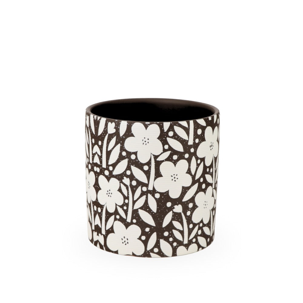 Ceramic Planter Floral 14cm