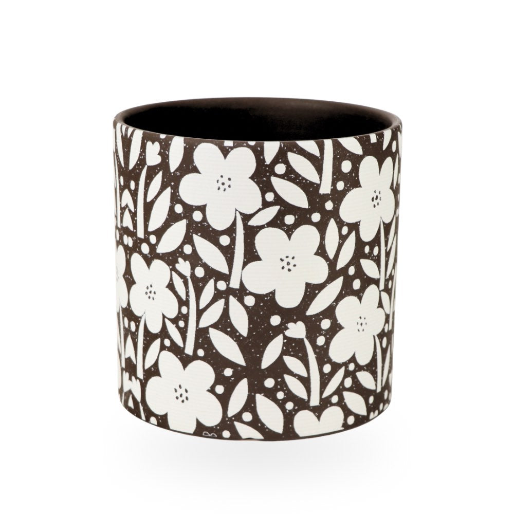 Ceramic Planter Floral 17cm