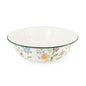 Enamel Metal Floral Basin Bowl 40cm