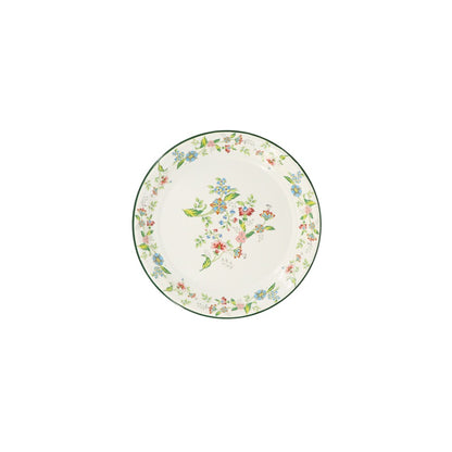 Enamel Metal Tray Round Floral 30cm