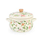 Vintage Floral Enamel Cooking Pot 26cm
