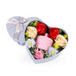 Diffuser & Soap Flowers Gift Set Heart Mauve