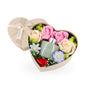 Diffuser & Soap Flowers Gift Set Heart Beige