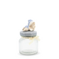 Glass Canister w/ Lid Baby Small Blue