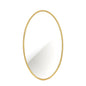 Gold Plastic Framed Mirror Oval 60cm