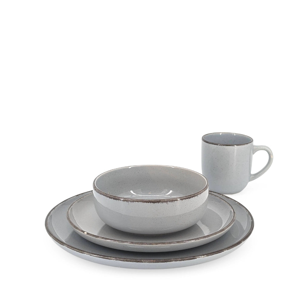 Ceramic Dinner Set Gray