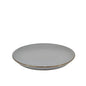 Ceramic Dinner Set Gray w/ Gold Trim