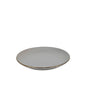 Ceramic Dinner Set Gray w/ Gold Trim