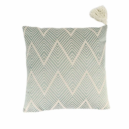 Cushion Case w/ Tassel Green 45x45cm
