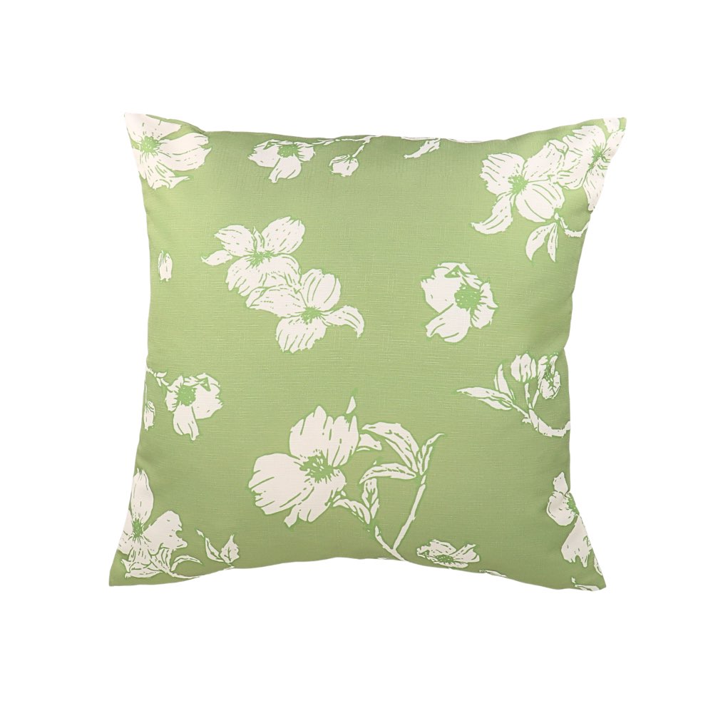 Cushion Case Flower Green 45x45cm