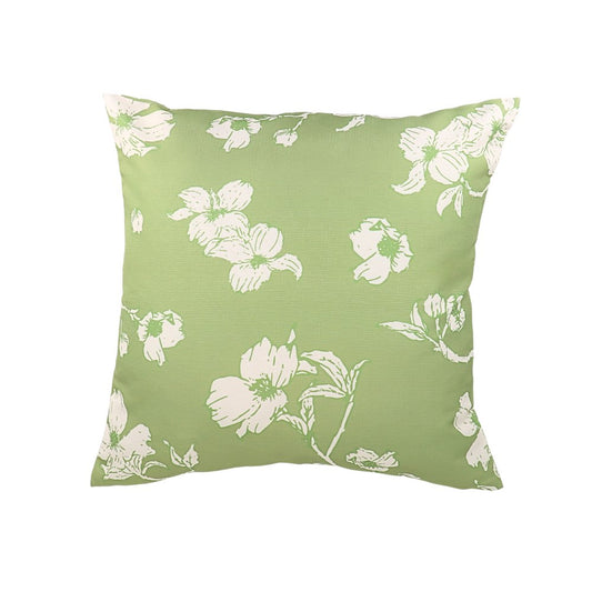 Cushion Case Flower Green 45x45cm