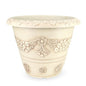 Vintage Plastic Planter Off White 45cm