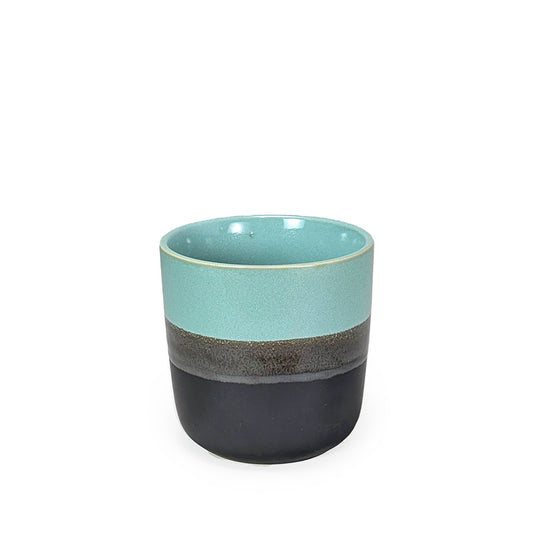 Two Tone Latte Mug Turquoise