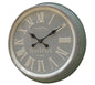 Metal Vintage Teal Wall Clock