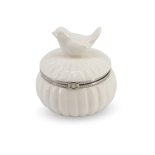 Mini Ceramic Jar w/ Bird