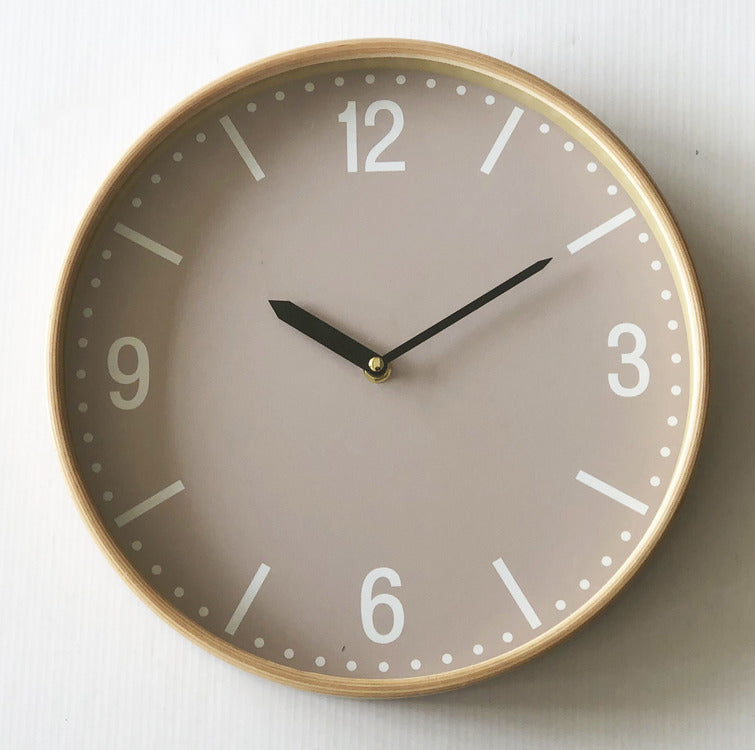 Beige Modern Wall Clock