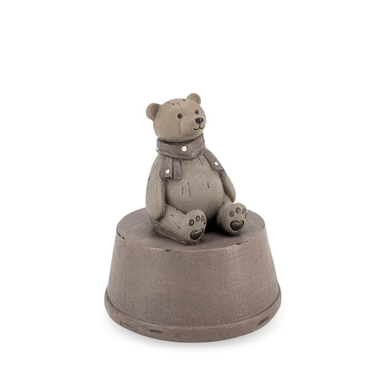Resin Bear Music Box