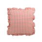 Cushion Case w/ Ruffle Checker Orange 45x45cm
