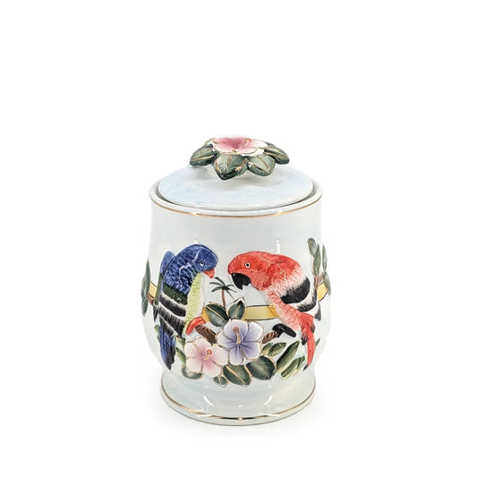 Vintage Ceramic Parrot Cookie Jar S