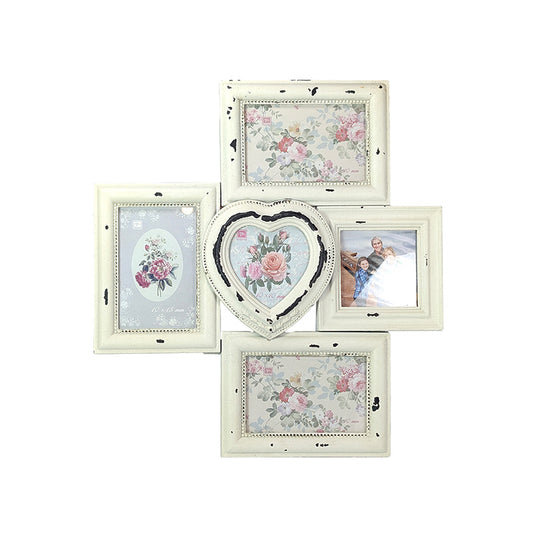 Hanging Photo Frame Old White 5P