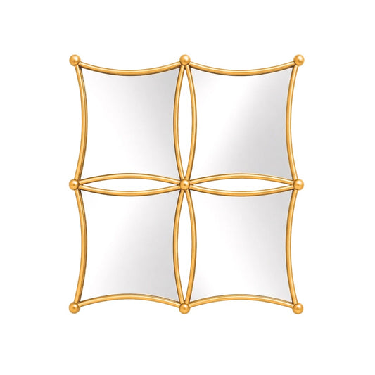 Gold Plastic Framed Mirror Combo 50cm