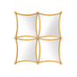 Gold Plastic Framed Mirror Combo 50cm