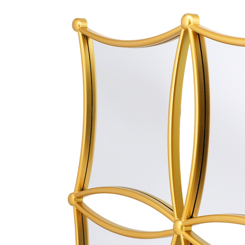 Gold Plastic Framed Mirror Combo 50cm