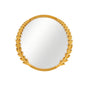 Gold Plastic Framed Mirror Round 50cm