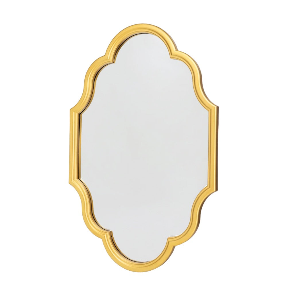 Gold Plastic Framed Mirror 60cm