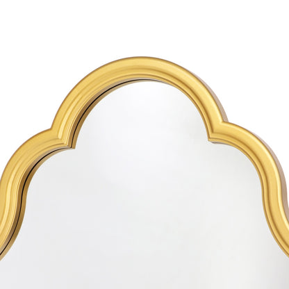 Gold Plastic Framed Mirror 60cm