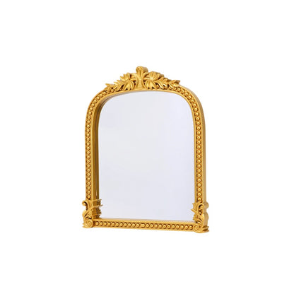Mini Gold Plastic Framed Vanity Mirror 27cm