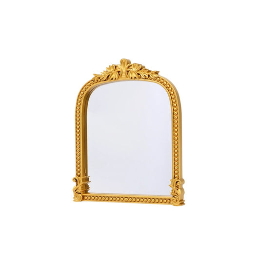 Mini Gold Plastic Framed Vanity Mirror 27cm