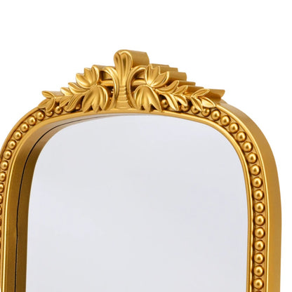 Mini Gold Plastic Framed Vanity Mirror 27cm