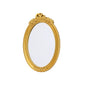 Gold Plastic Table Mirror Oval 25cm