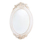 White Vintage Plastic Framed Mirror 66cm