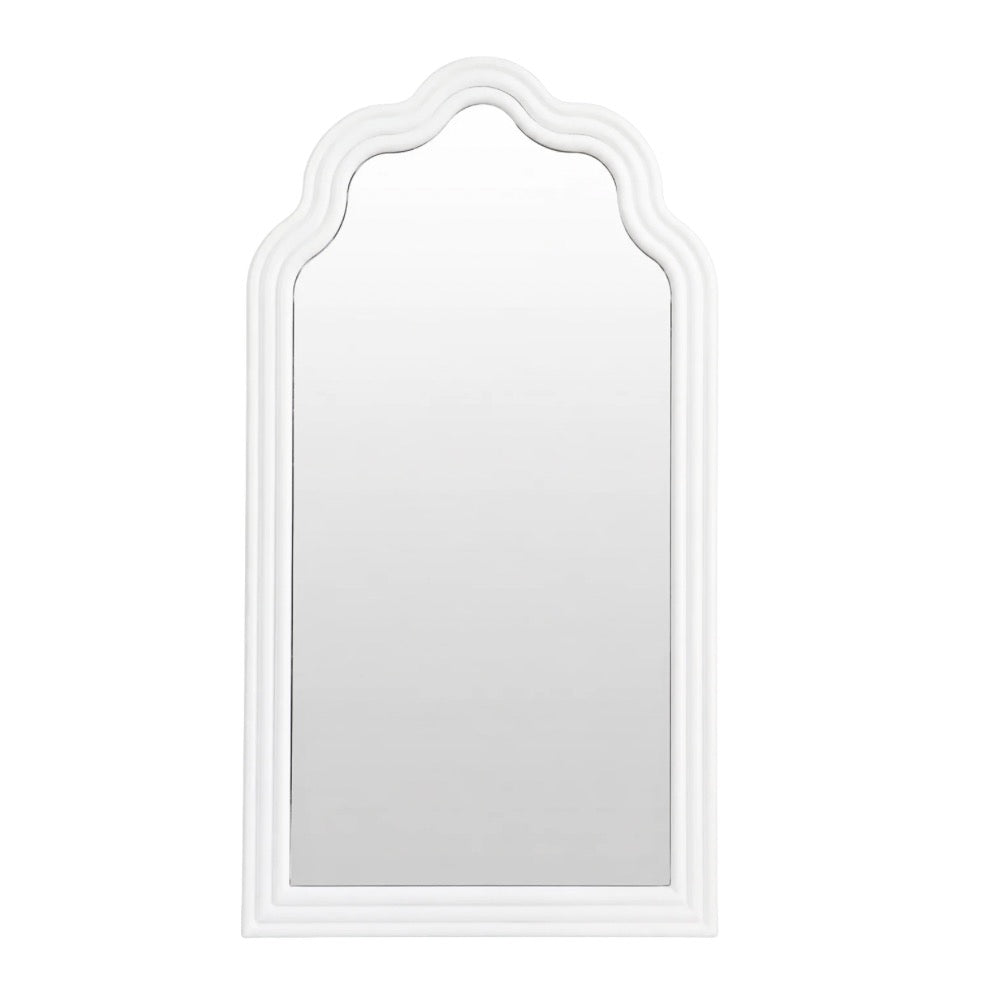 Plastic Framed Mirror White 67cm
