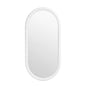 White Plastic Framed Mirror 66cm