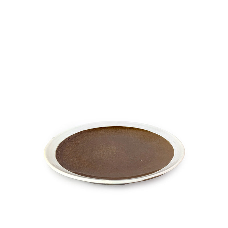 Two-Tone Umber Dinner Plate 28 cm