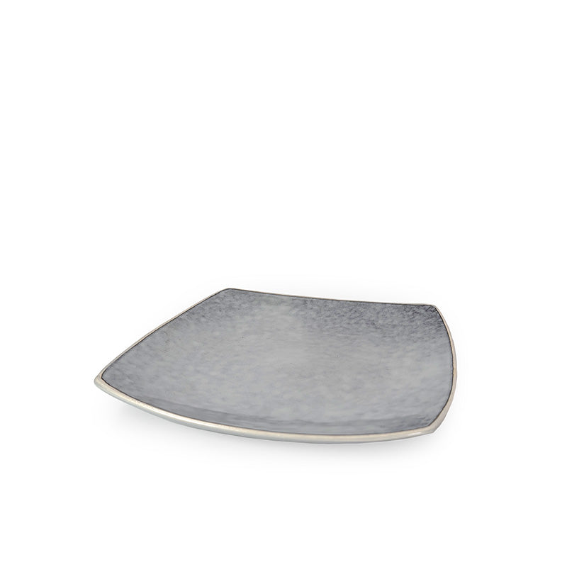 Square Smoke Gray Dinner Plate 27 cm
