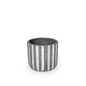 Gray Concrete Planter Stripes