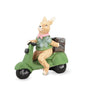 Resin Rabbit Boy On Motorbike 37cm