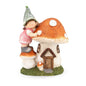 Resin Girl Mushroom House 46cm