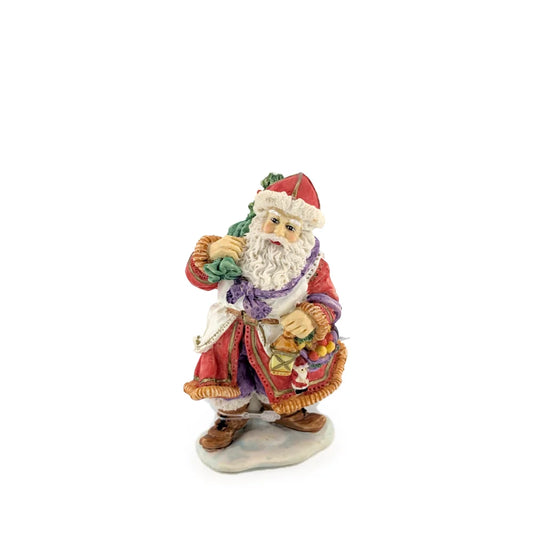 Vintage Resin Santa 10cm