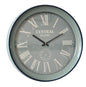 Light Teal Metal Wall Clock