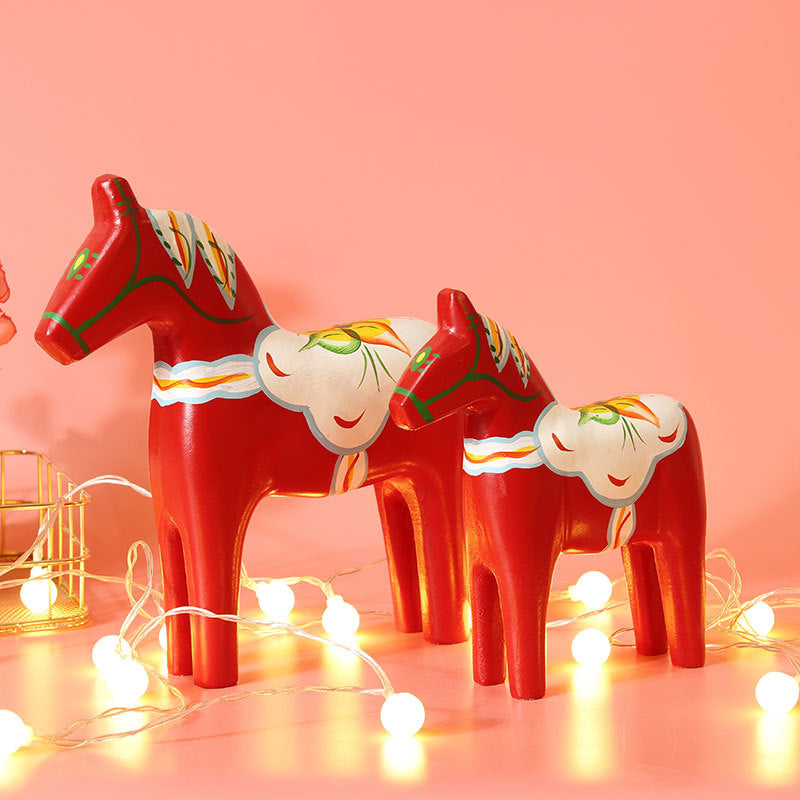 Wooden Horse Christmas Large